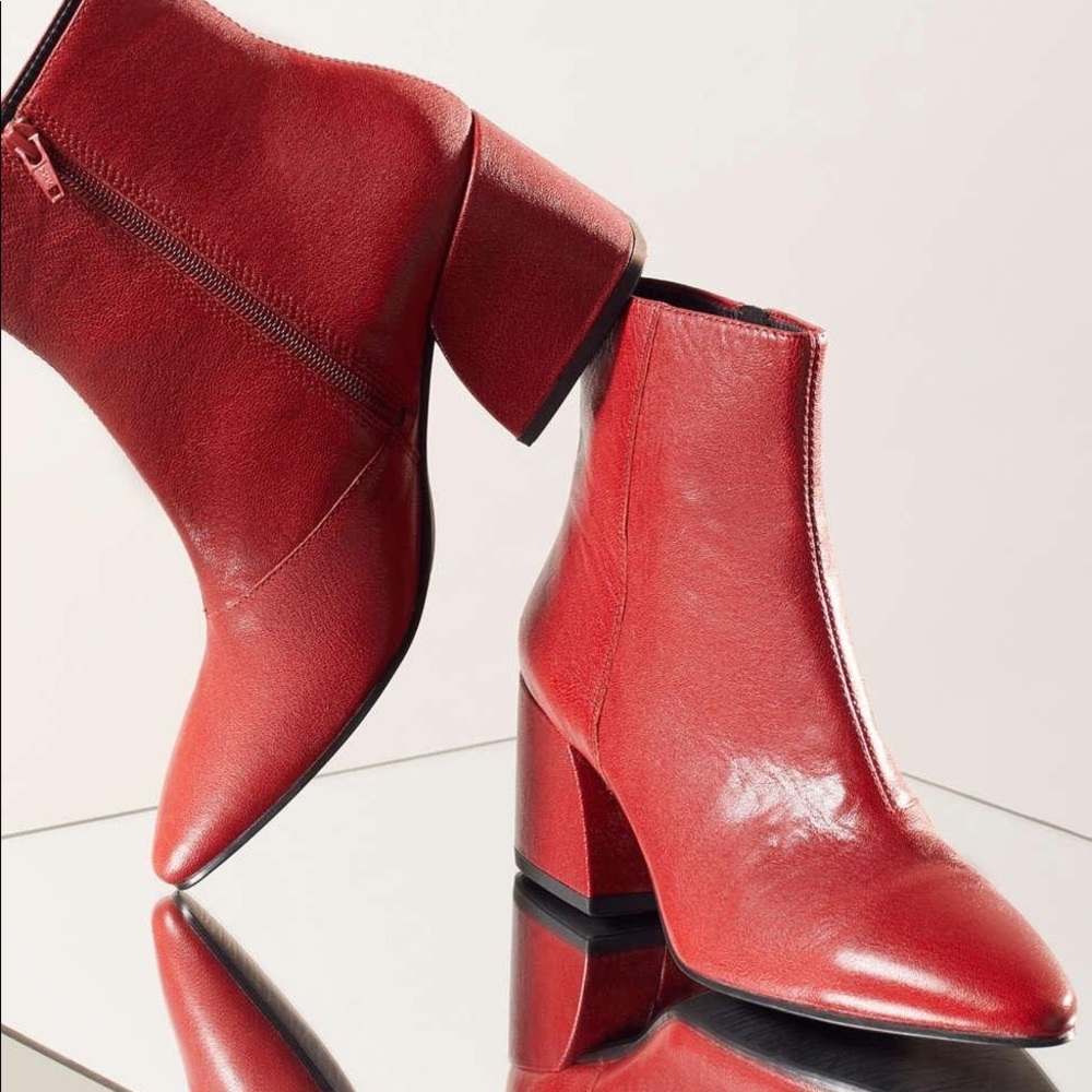 VAGABOND SHOEMAKERS OLIVIA RED RUST LEATHER BOOT